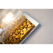 Bocage 1 Light 5 inch PC Bath Light Wall Light in Polished Chrome with Gold
